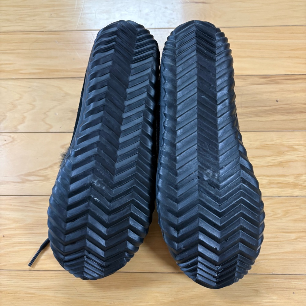 Sorel Out N About Moccasin Boots Womens Sz 8.5 Black Plaid Slippers - Picture 7 of 9